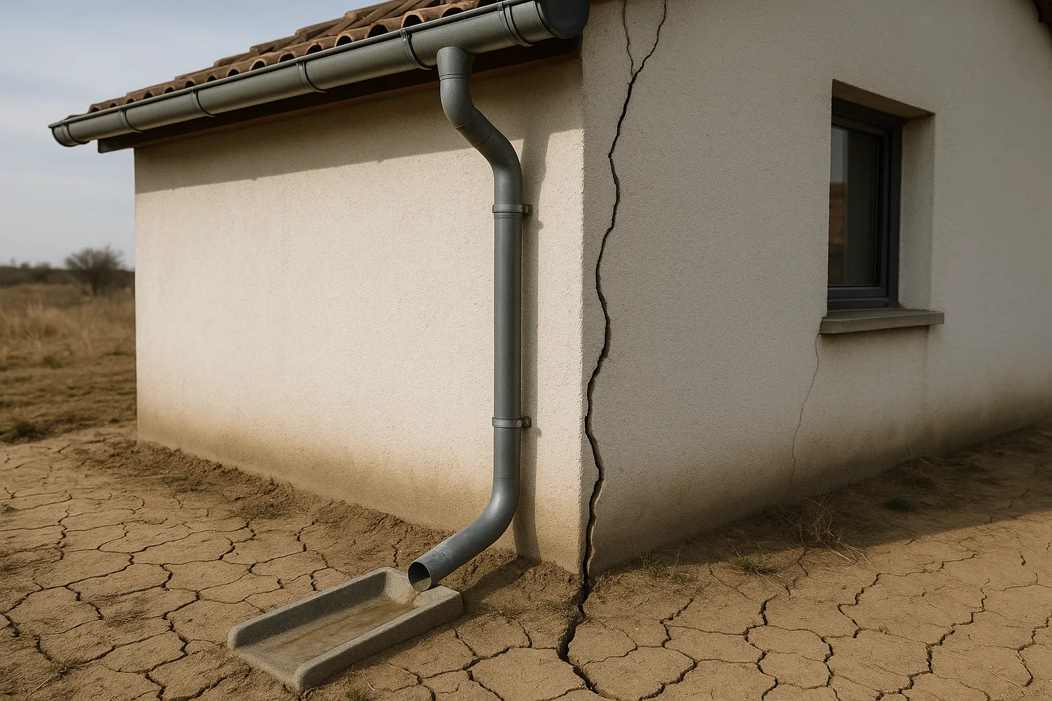 Gouttières, drainage, pentes : gérer l'eau autour de la maison en sol argileux